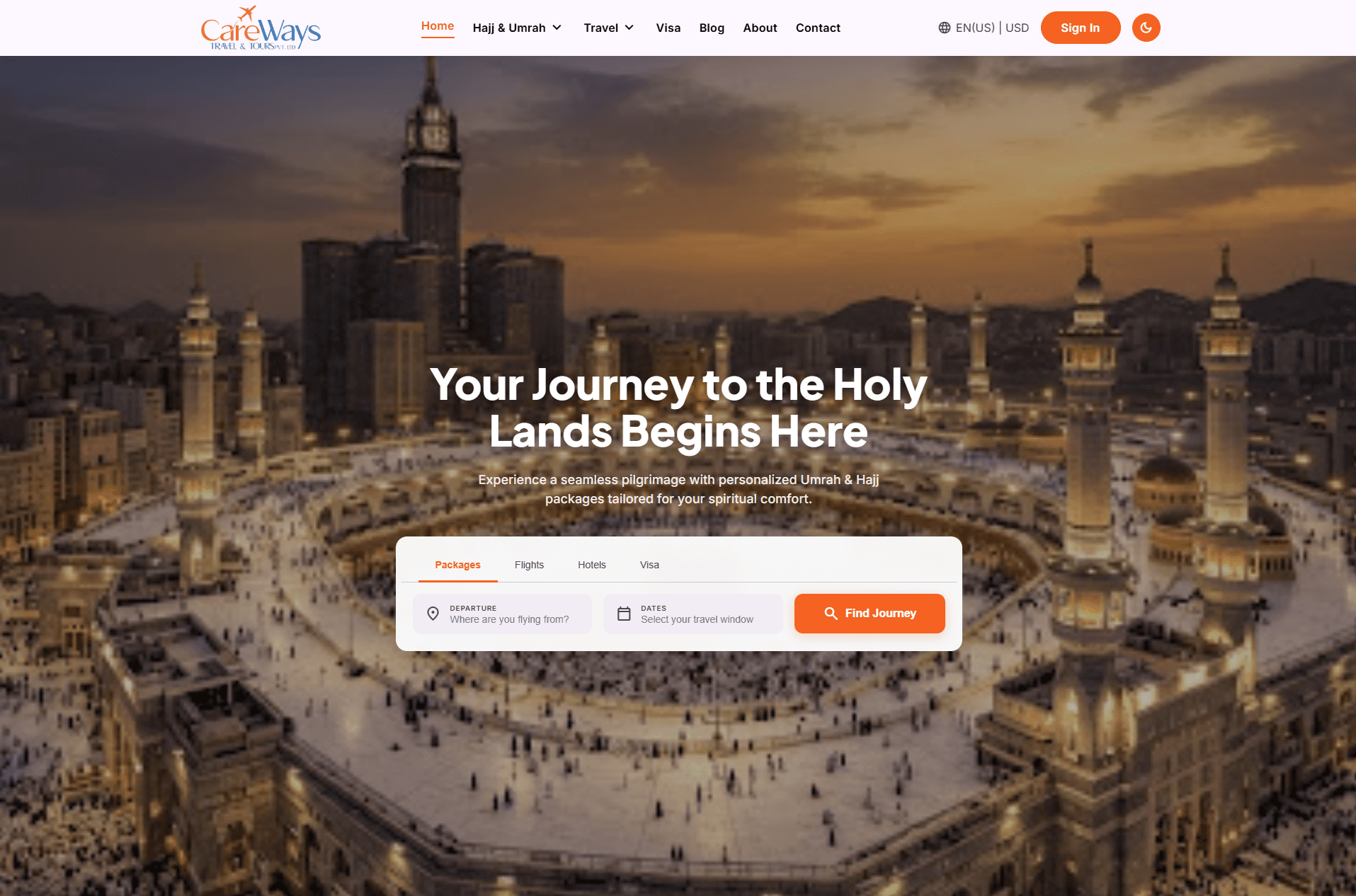 Care Ways Travel – Travel & Tourism Platform
